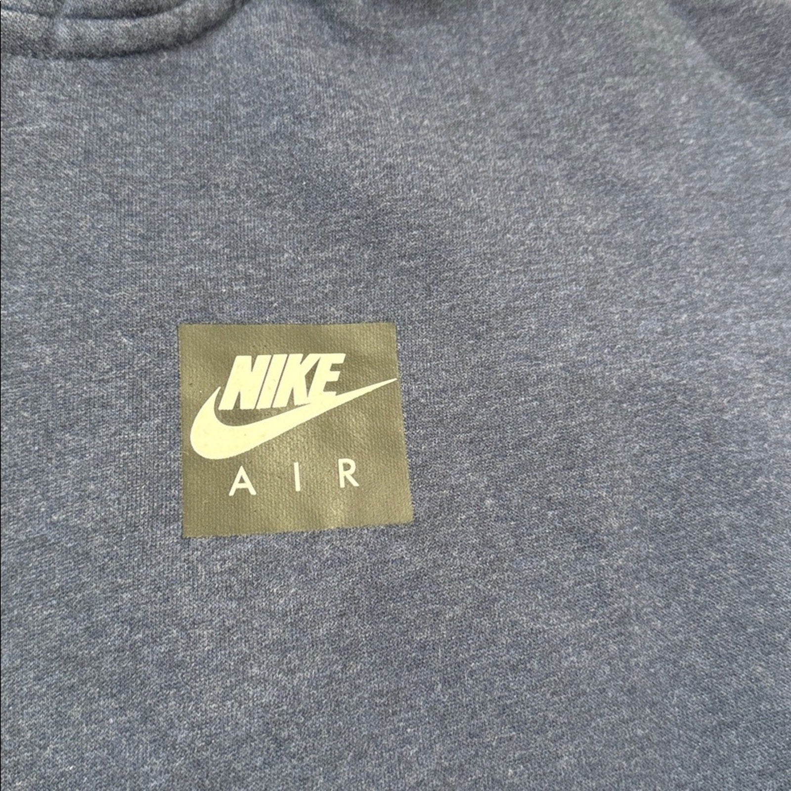 Nike Children's NSW Air Fleece Full Zip Hoodie Blue/Gray Size XL