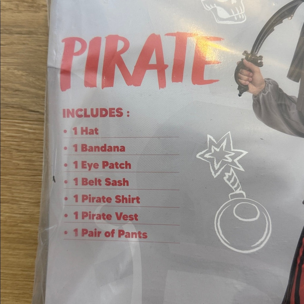 Spooktacular Creations Adult Pirate Costume Size XL NEW!