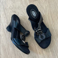 Dr. Scholl's The Original Avalon Women's Black Wedge Sandals Size 6