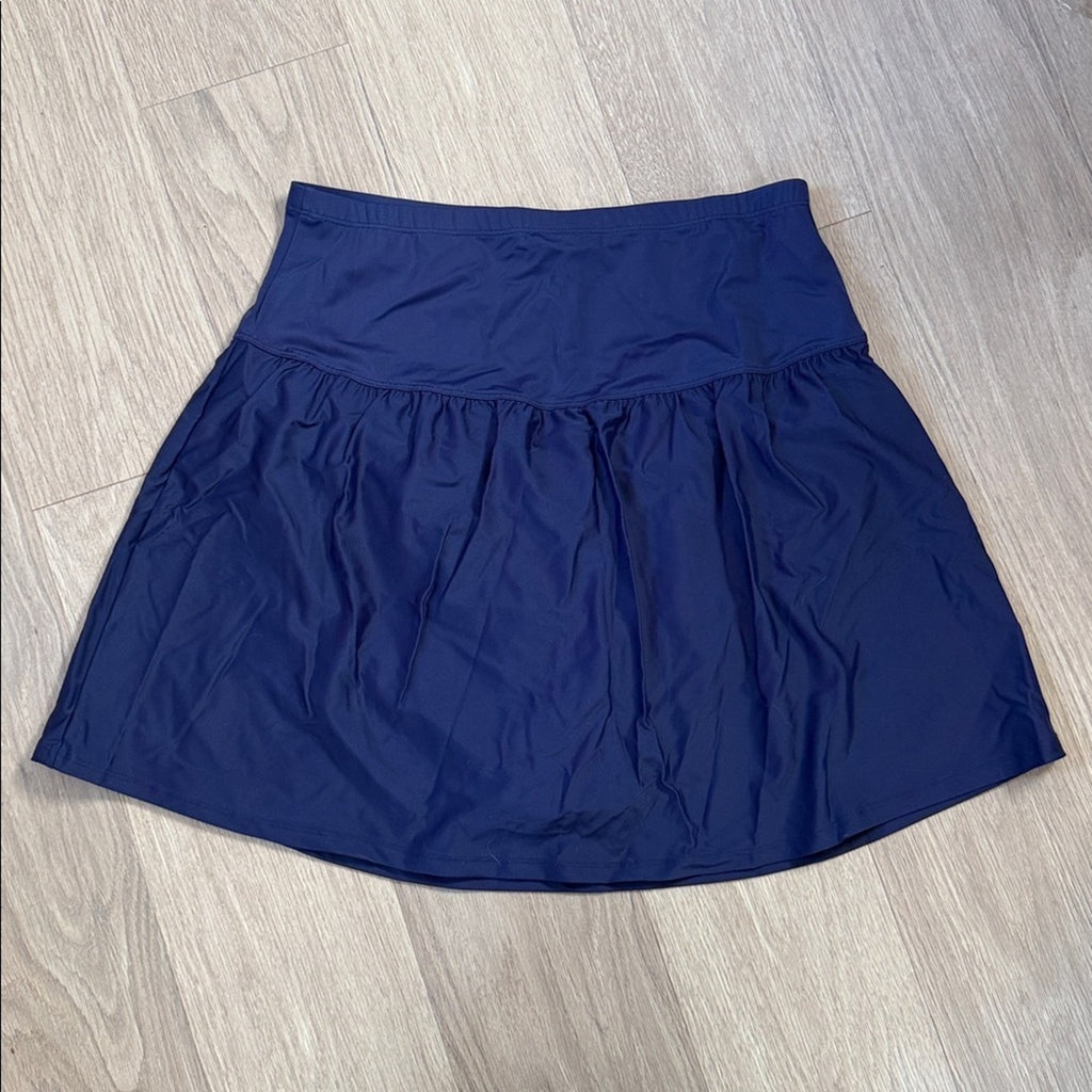 Island Escape Woman Navy Swim Skirt Swimsuit Bottoms NEW! Size 18W