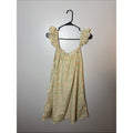 Piyama Yellow Floral Ruffled Strap Sundress Size Medium