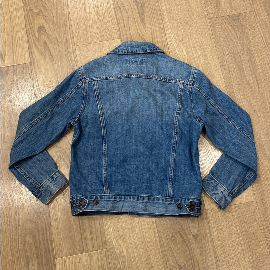 Lucky Brand The Tomboy Trucker Classic Blue Denim Jacket Size Small