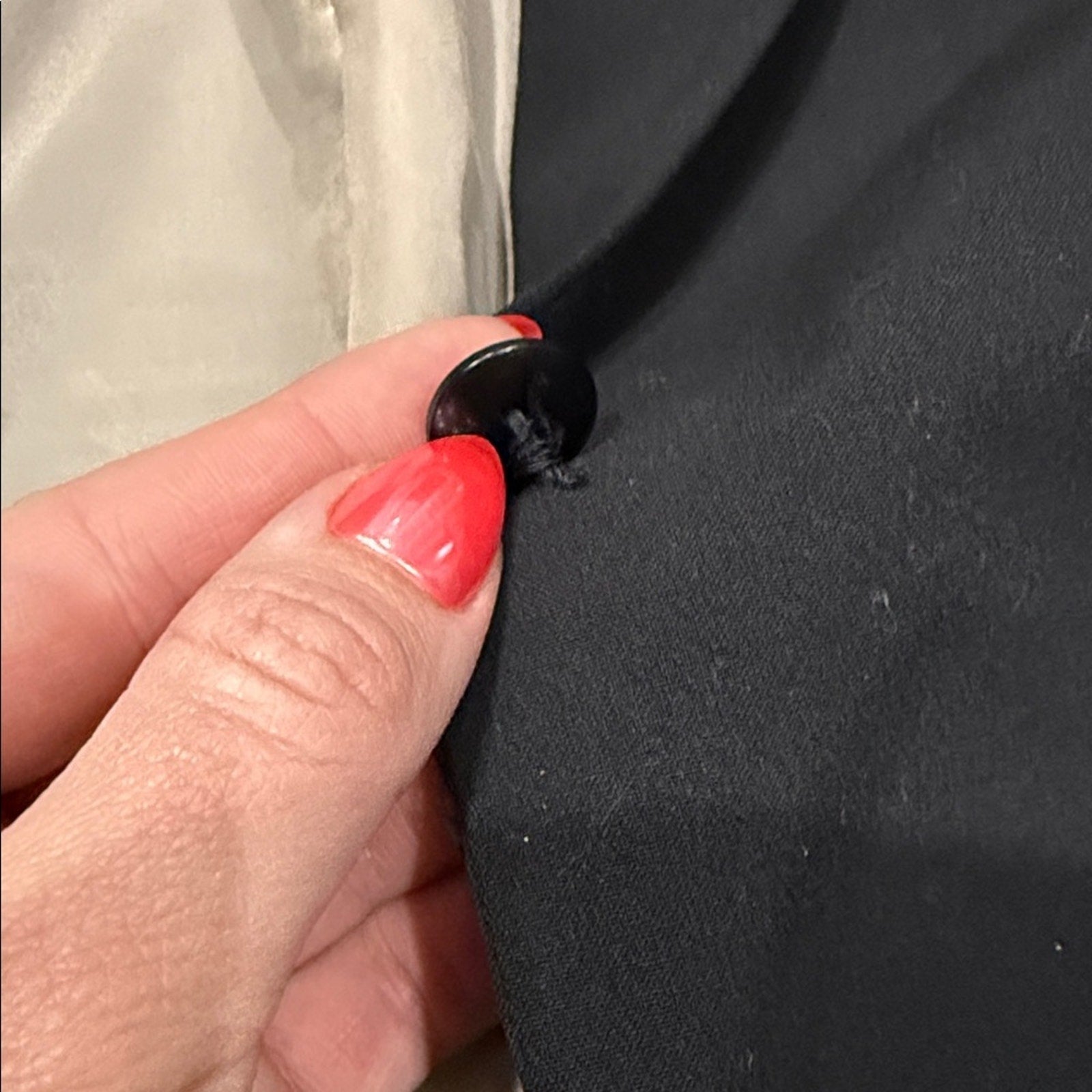 Dalia Black Women's Blazer with Stitch Detail Size 14