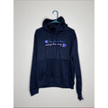 Champion Navy Crewneck Hoodie with Purple Logo Size XL
