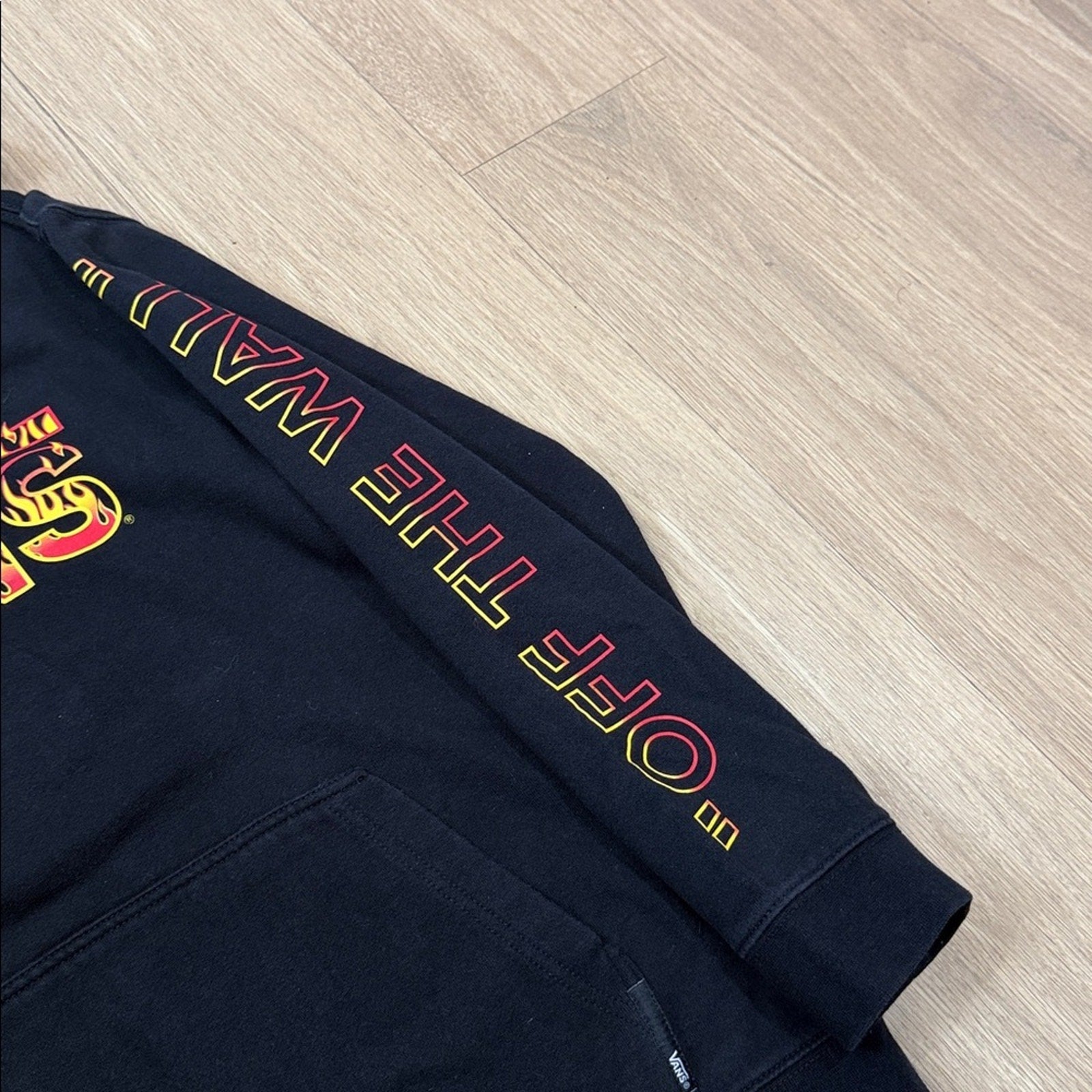 Vans Boys Up in Flames Hoodie Long Sleeve Pullover Hooded Sweatshirt Size XL