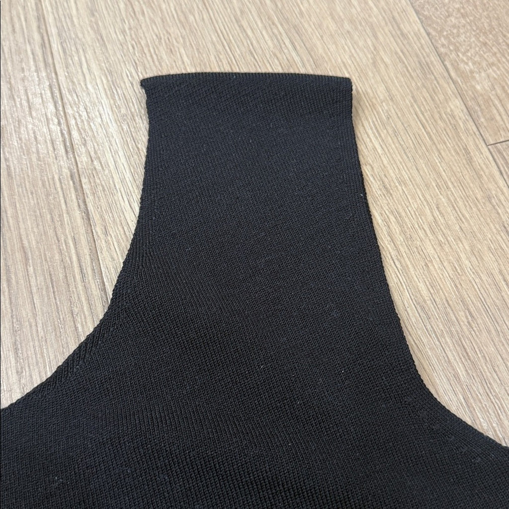 Ann Taylor Elegant Black Knit Silk Blend Tank Top Size XS