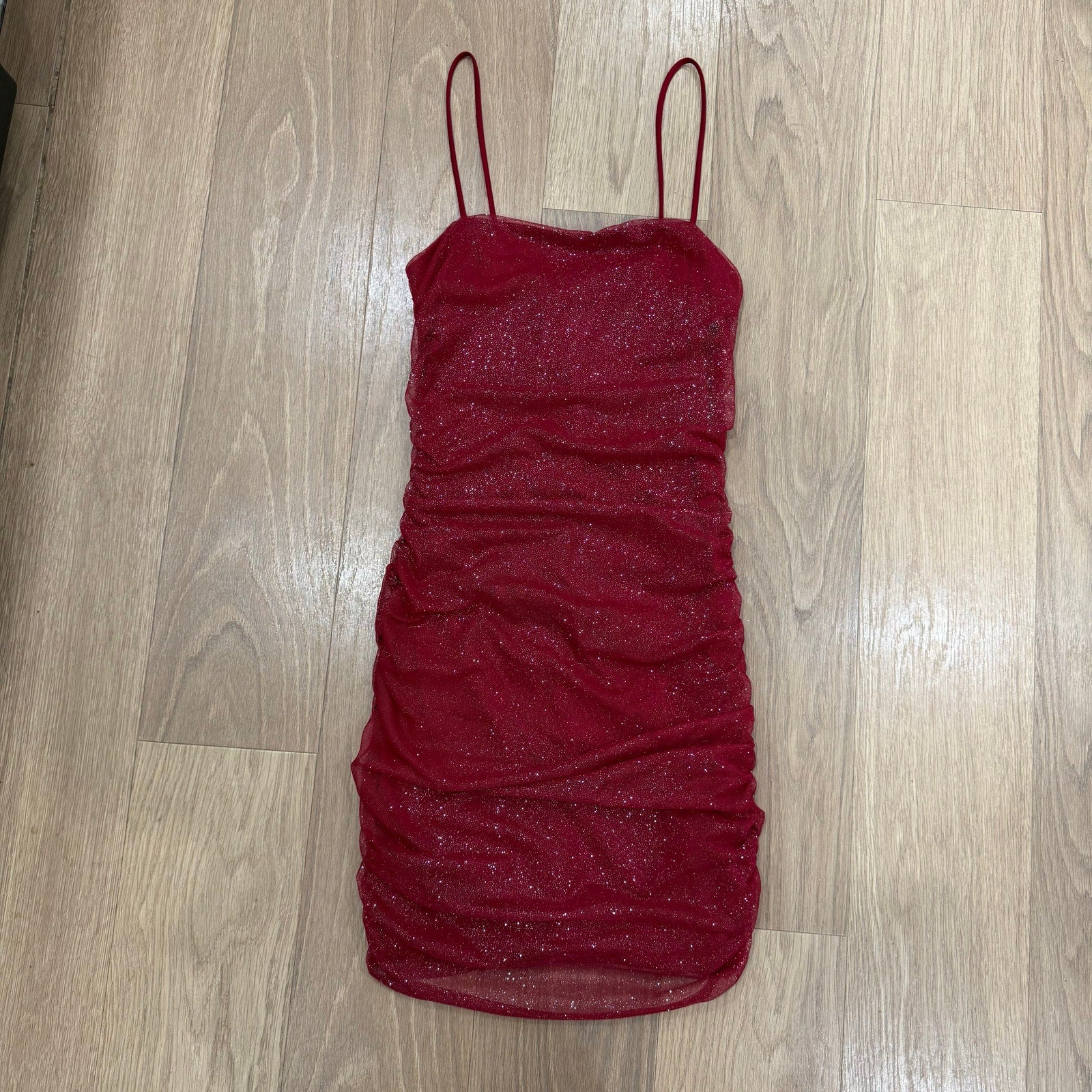 Windsor Shimmer And Glimmer Glitter Mesh Mini Dress Size Small