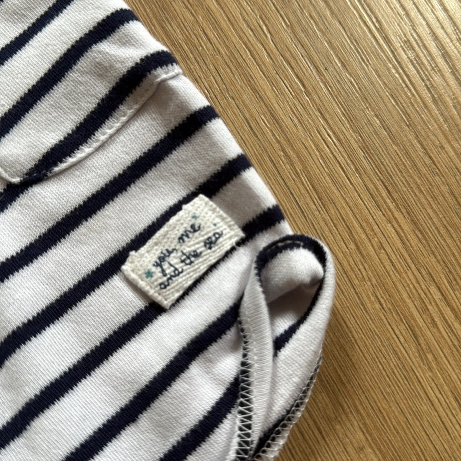Rock A Bye Baby Boutique Striped Kids 3 Piece Outfit Set - Black and White 3-6M