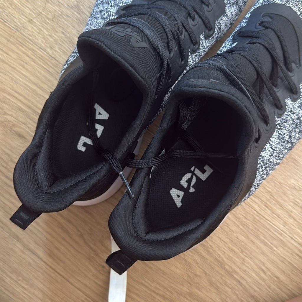 APL Black and Gray Sneakers with Modern Knit Design Size 10