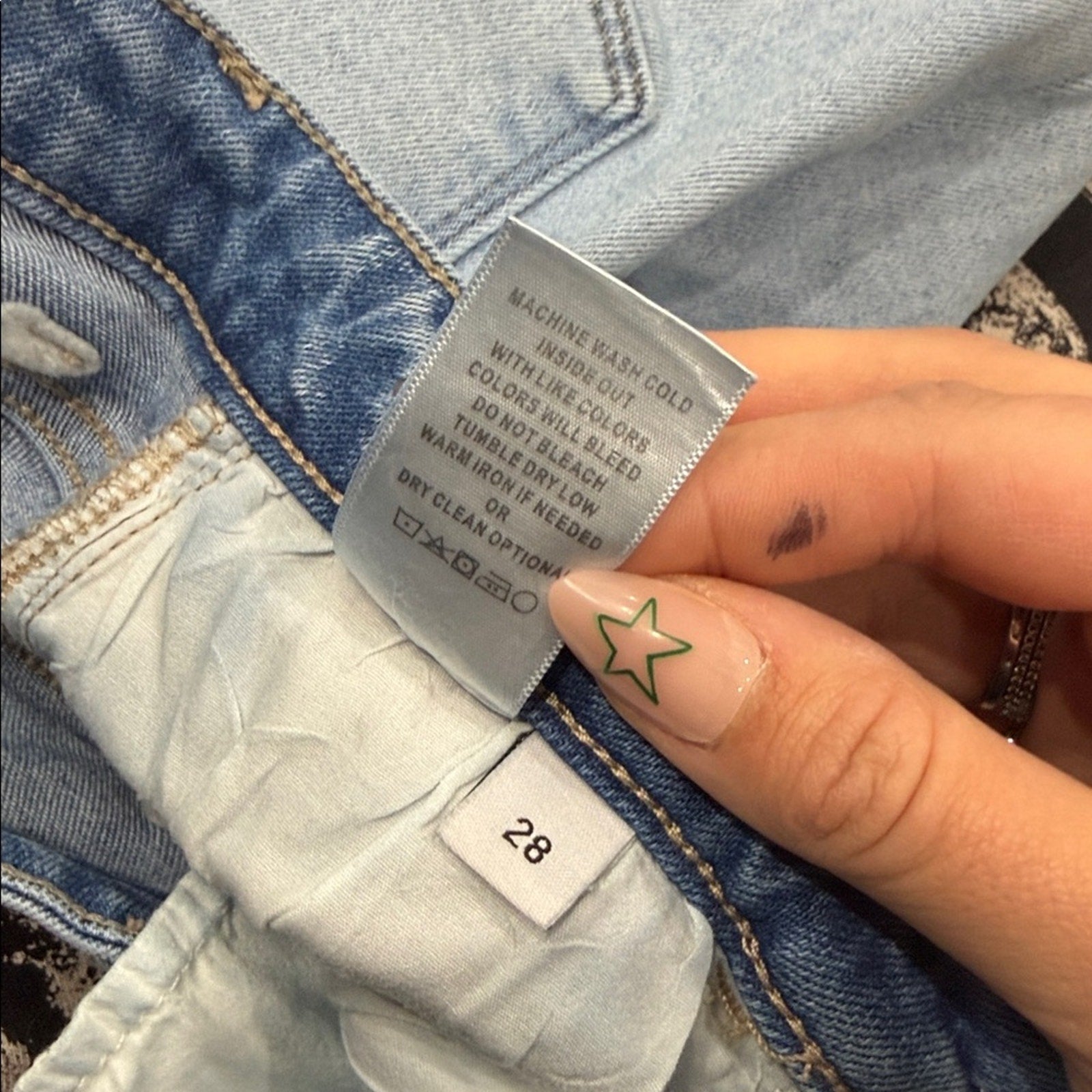 Altar'd State Light Blue Distressed Denim Jeans Size 28