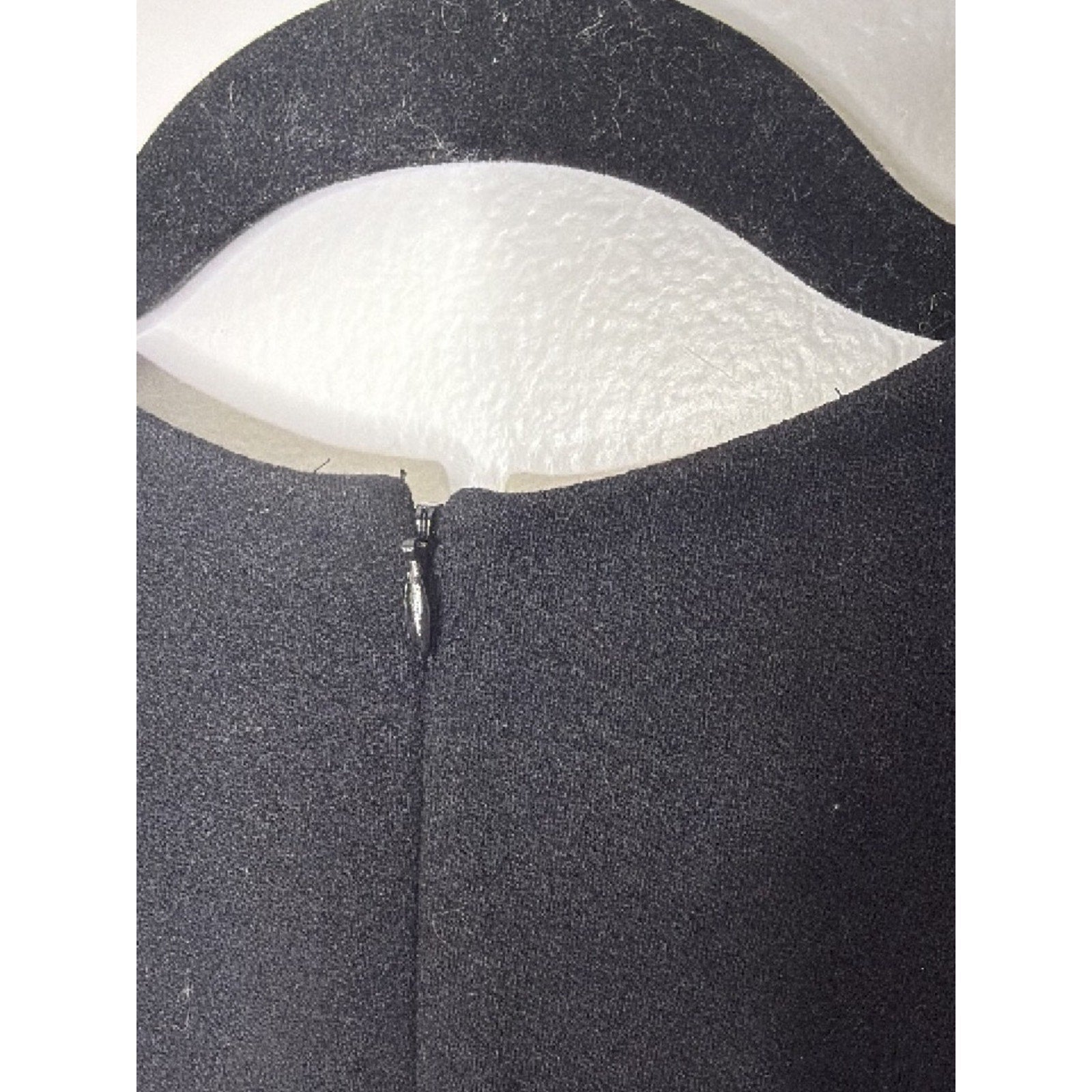 Vince Classic Black Short-Sleeve Sheath Dress w/ Leather Sleeves Size 4