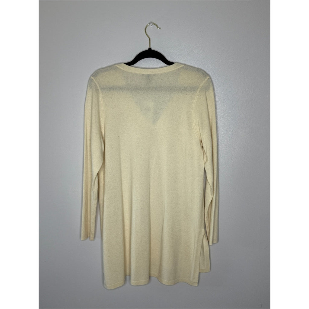 Eileen Fisher Cream V-Neck Tunic Size Medium NEW!