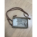 Myra Bag Canvas Crossbody Bag with Leather Strap and Hair-On Patch
