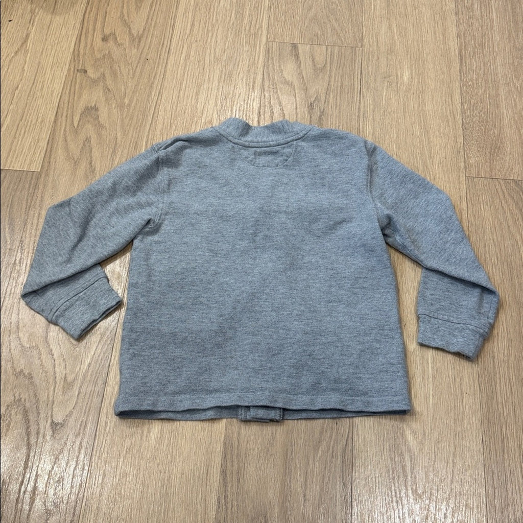 Polo by Ralph Lauren Gray Cotton Button Front Cardigan Size 6