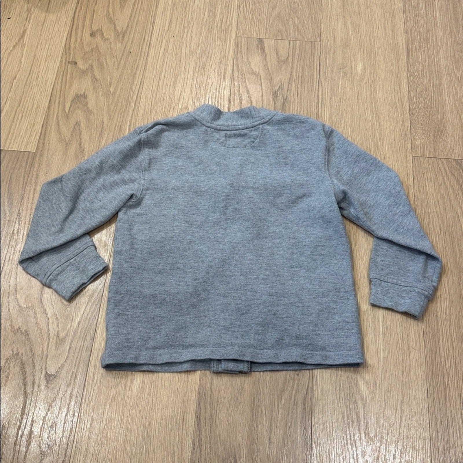 Polo by Ralph Lauren Gray Cotton Button Front Cardigan Size 6