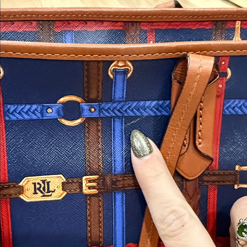 Lauren Ralph Lauren Equestrian Print Tote Bag