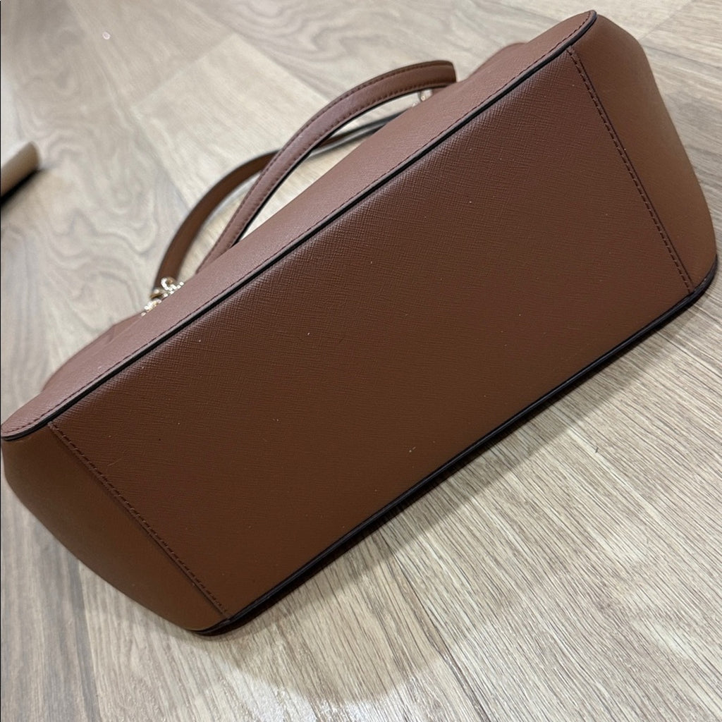 Michael Kors Jet Set Large Saffiano Leather Shoulder Bag in Shade "Luggage"