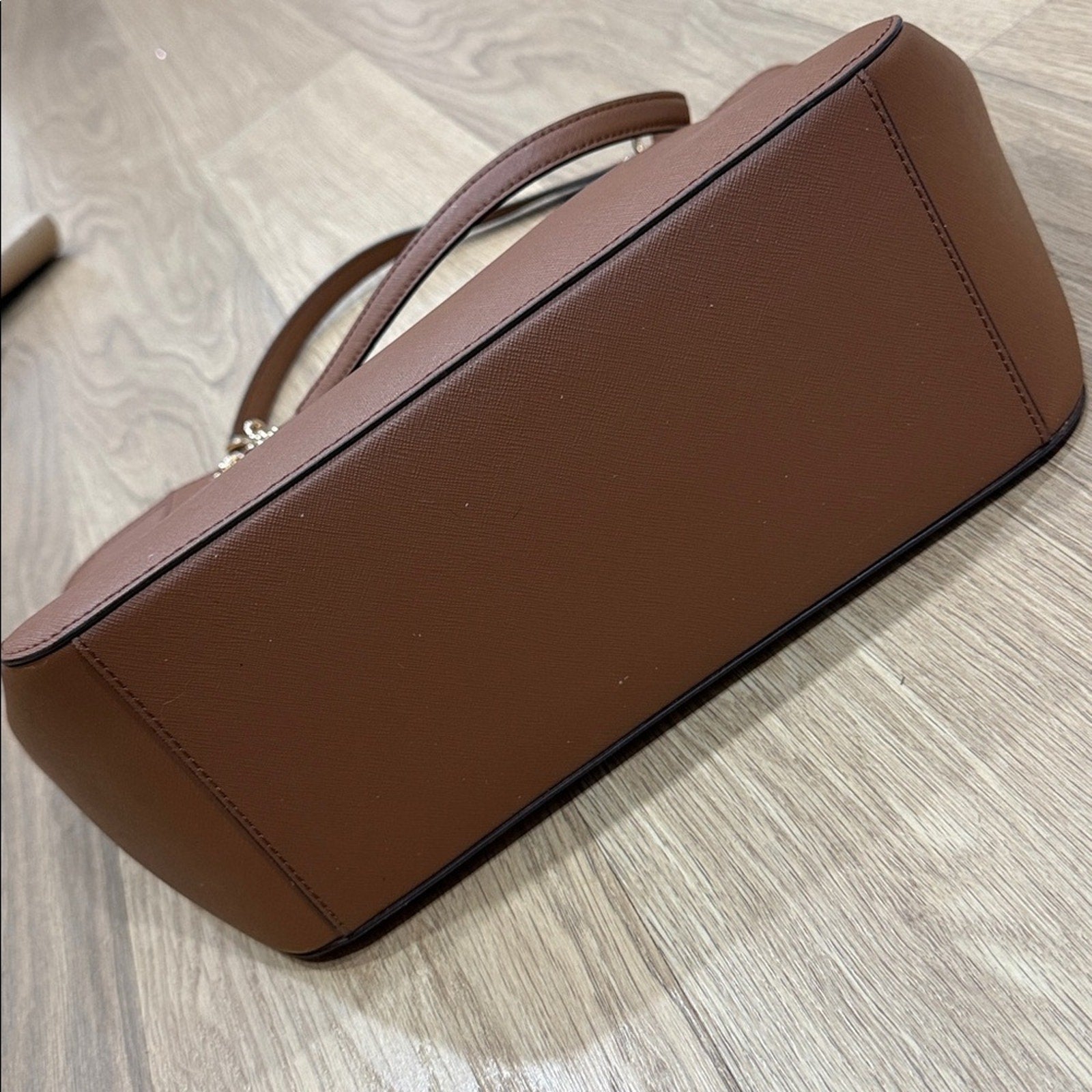 Michael Kors Jet Set Large Saffiano Leather Shoulder Bag in Shade "Luggage"