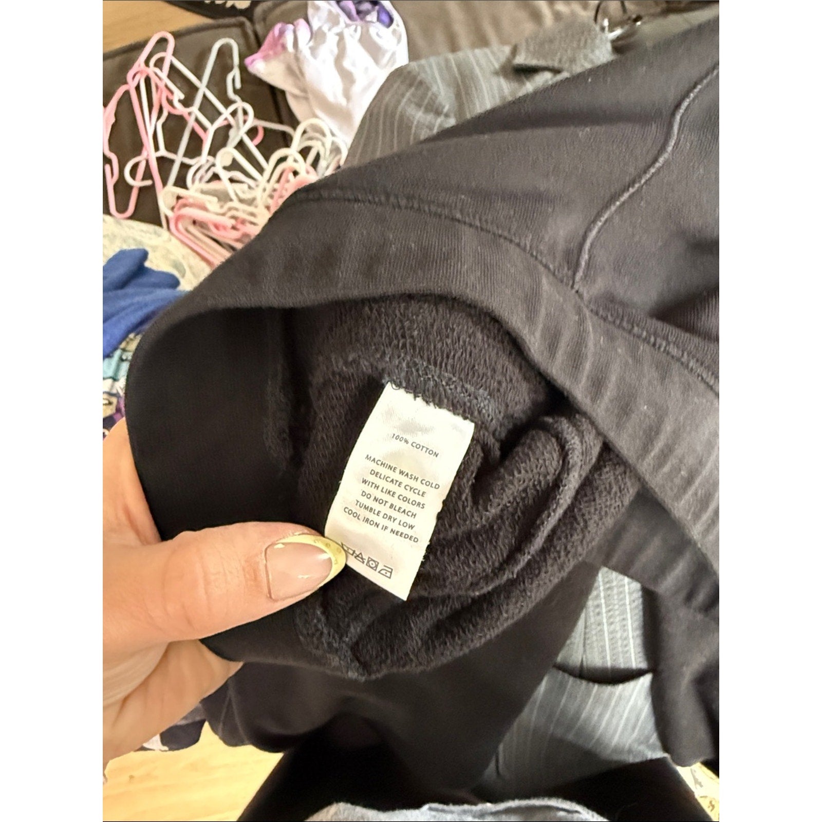 Lilla P Black Knit Pull On Pants Size Medium