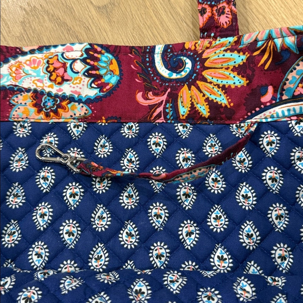 Vera Bradley Grand Tote Bag in the Paisley Jamboree Pattern and Cotton Material