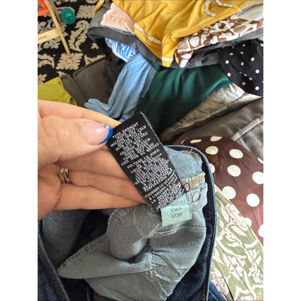 1822 Denim Dark Blue Cropped Ankle Jeans Size 12