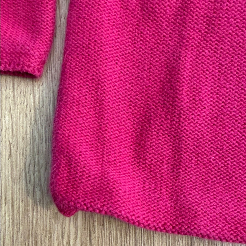 Jacadi Pink Knit Cherry Detail Kids Cardigan Size 23 Months