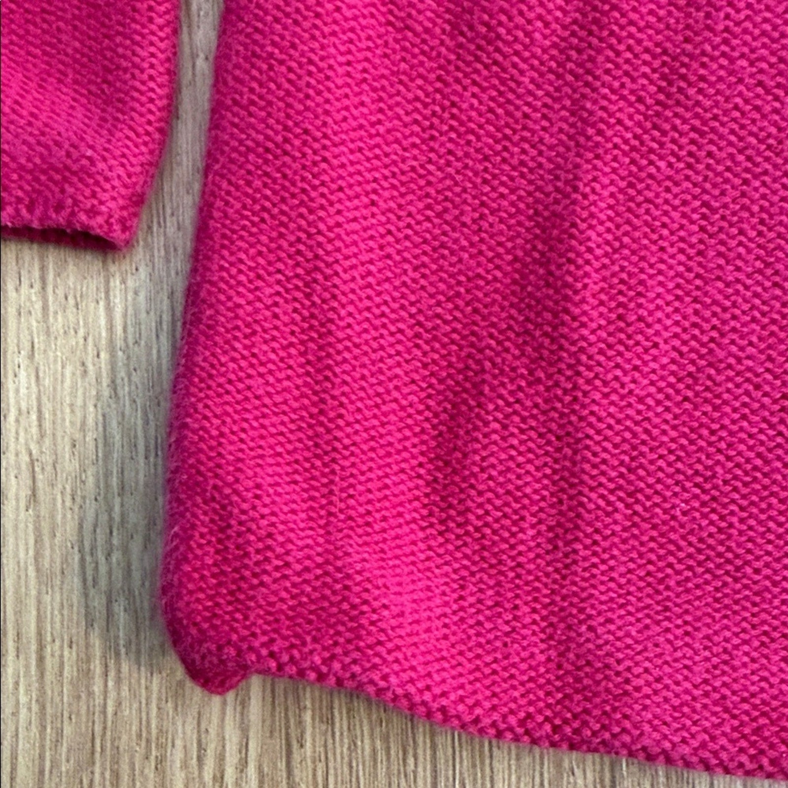 Jacadi Pink Knit Cherry Detail Kids Cardigan Size 23 Months