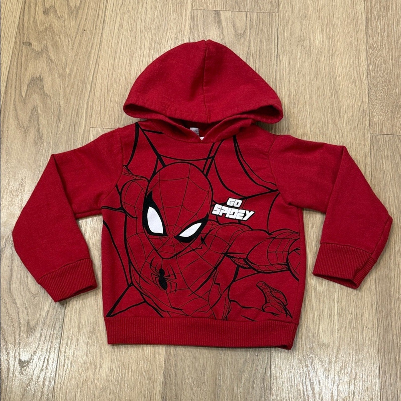 Marvel Red Spider-Man Kids Hoodie Size 4T
