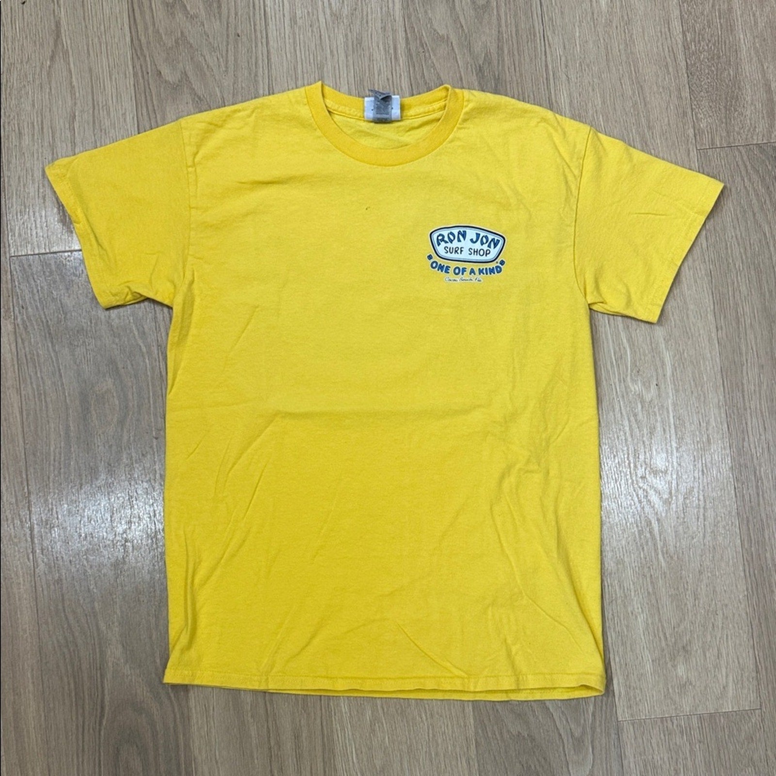 Ron Jon Bright Yellow Short Sleeve Tee Size Medium