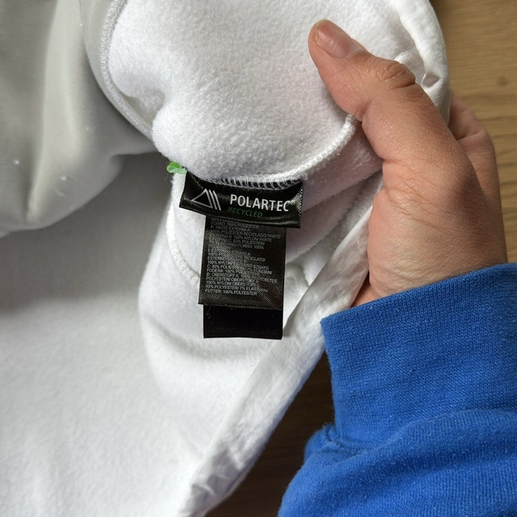 The North Face White Polartec Zip-Front Fleece Jacket - Women's Size Large