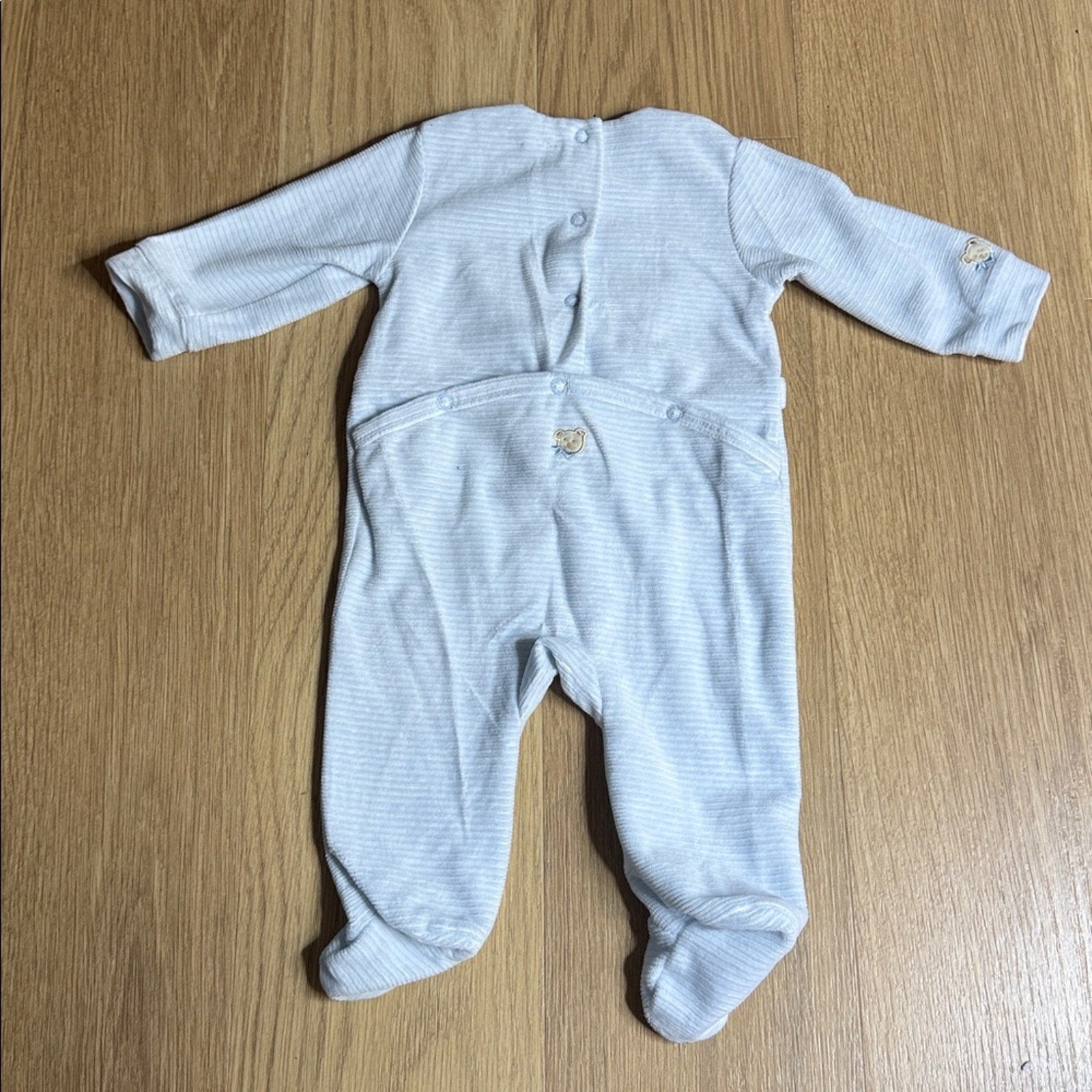 Piccino Piccina Adorable Blue Striped Kids One Piece Size 3 Months