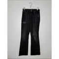 BDG Black High-Rise Flare Jeans with Distressed Details Size 28