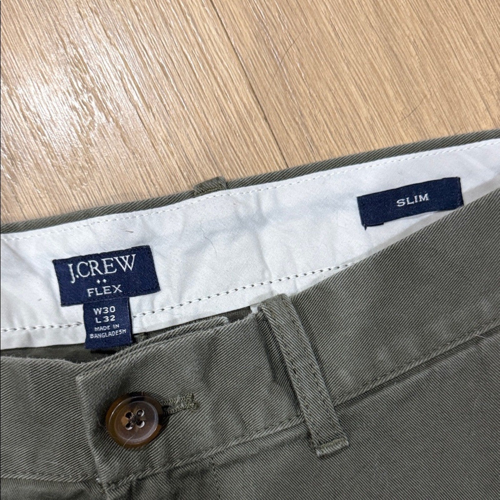 J. Crew Slim Fit Olive / Gray Pants Size 30x32