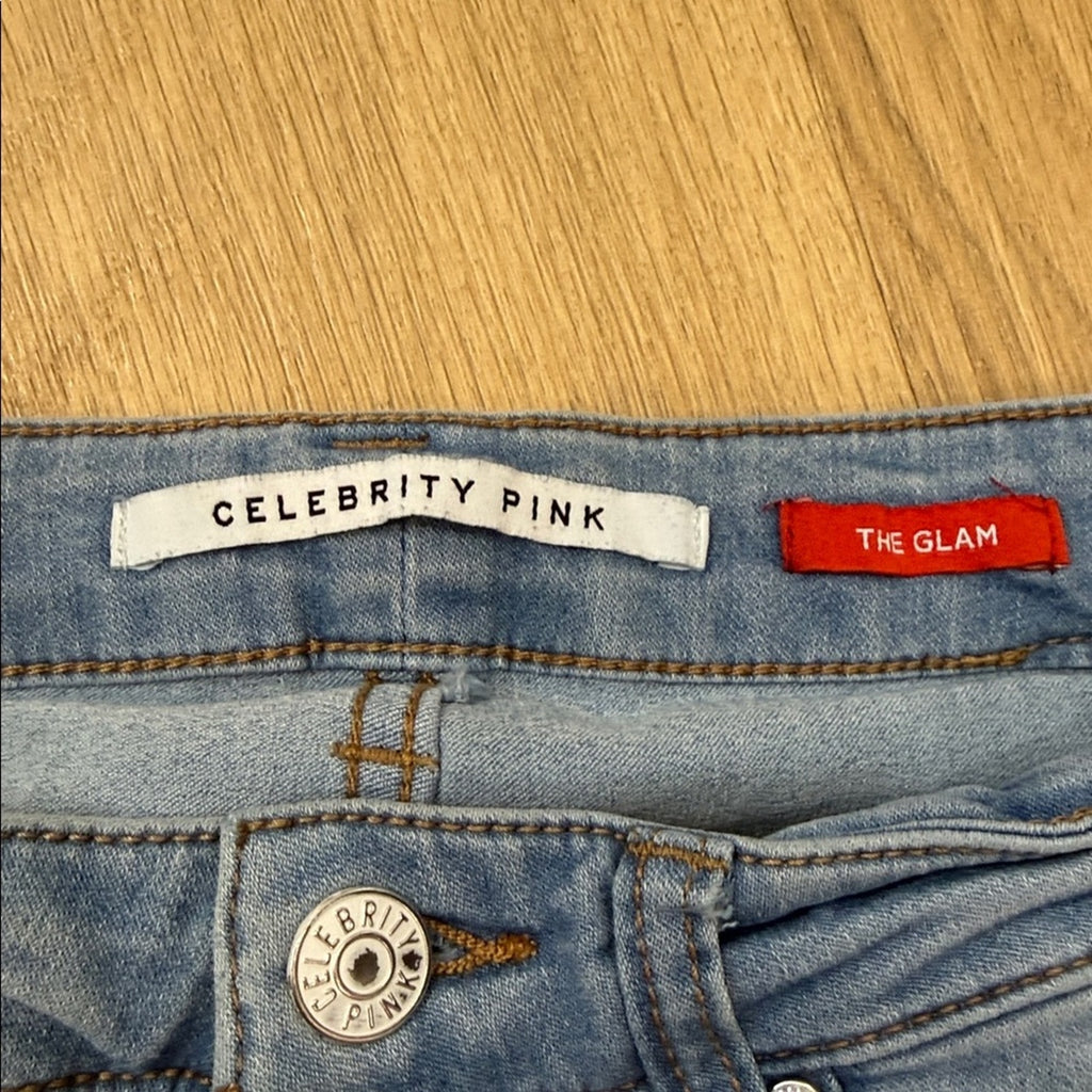 Celebrity Pink The Glam Light Blue Skinny Jeans Size 25