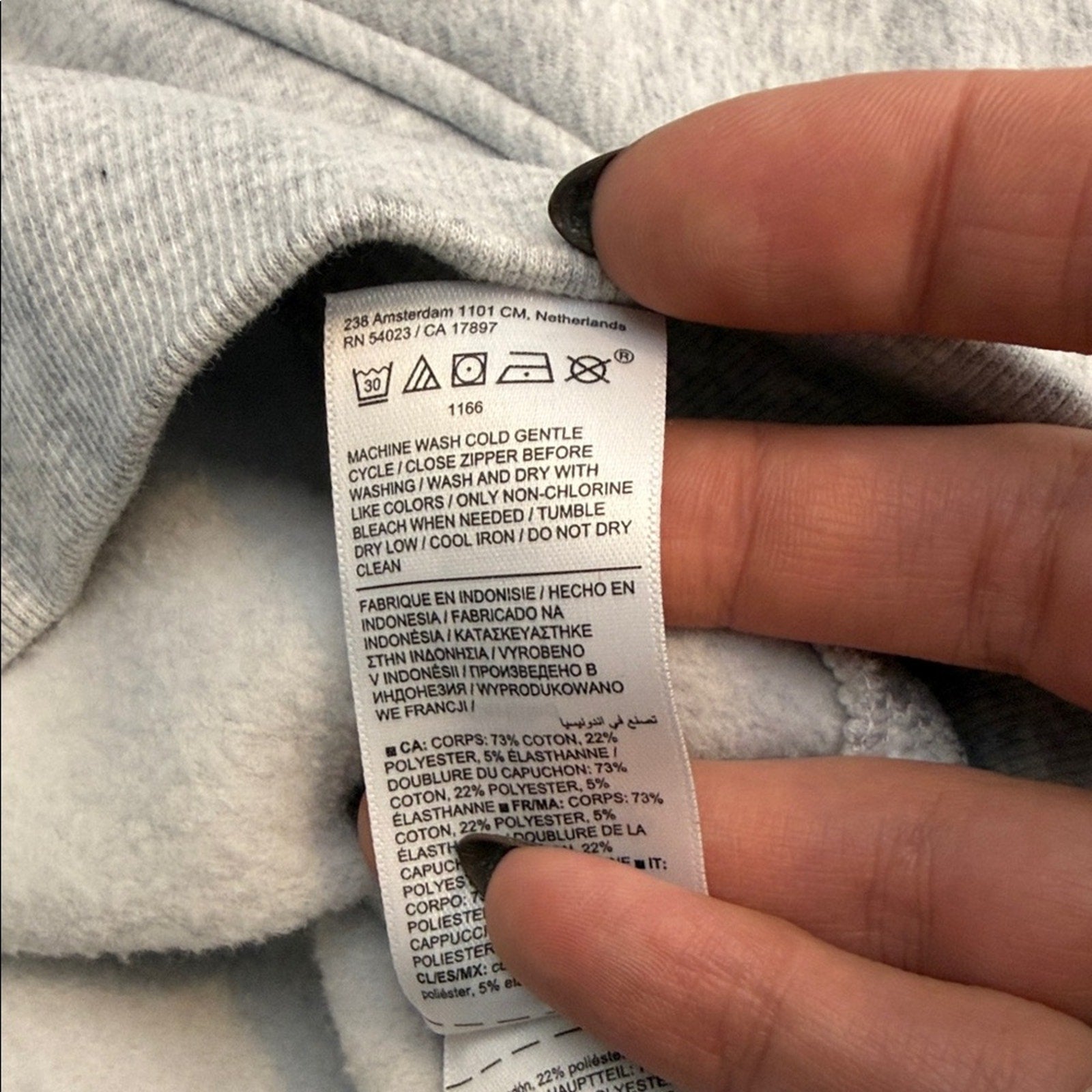 Athleta Girl Light Gray Cropped Length Athletic Hoodie Size Medium