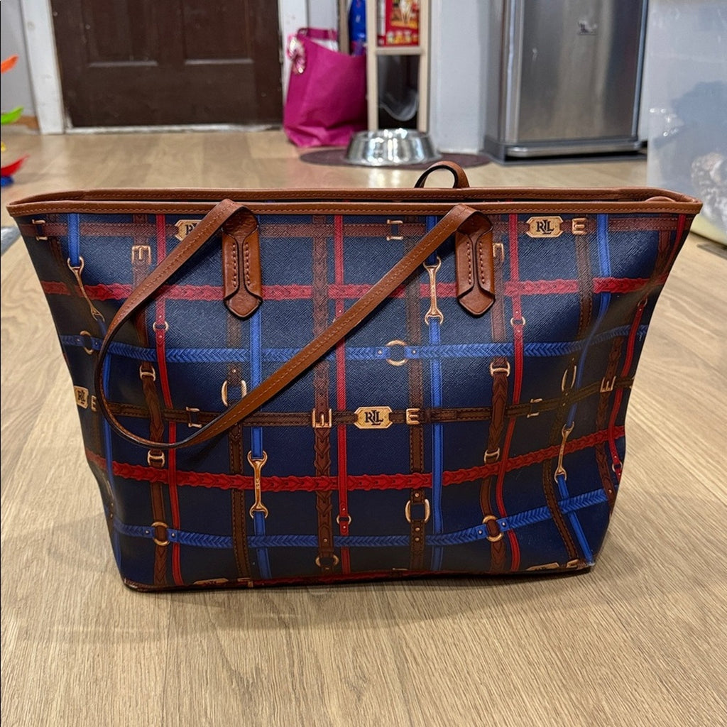 Lauren Ralph Lauren Equestrian Print Tote Bag