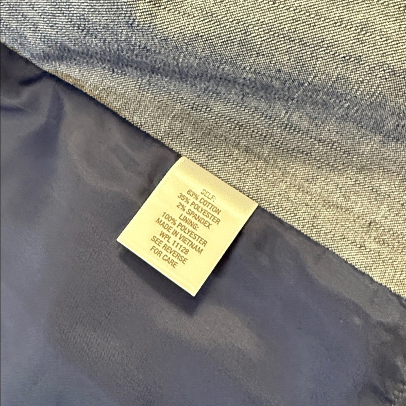 Roz & Ali Denim Blue Blazer Jacket with Zipper Accents Size 2X