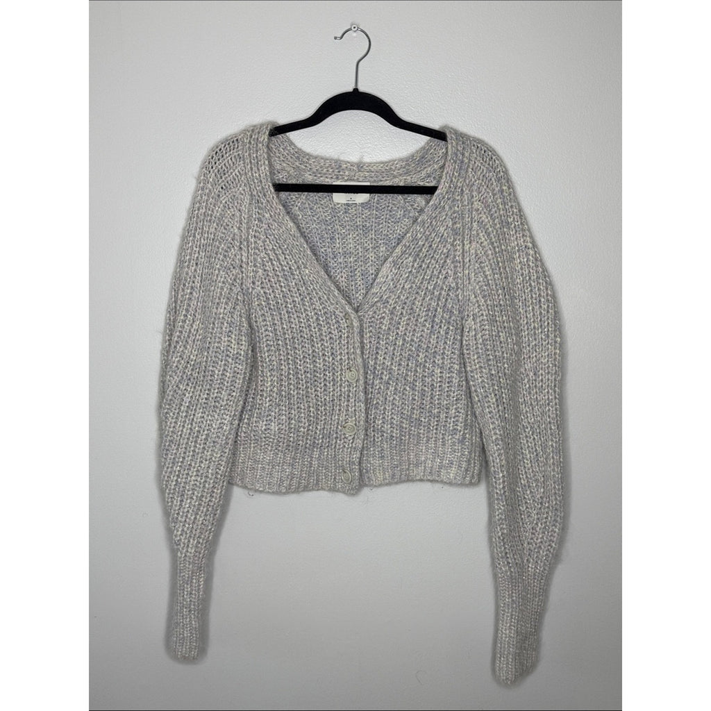 Wilfred Pastel Multicolor Knit V-Neck Button Cardigan Size Medium