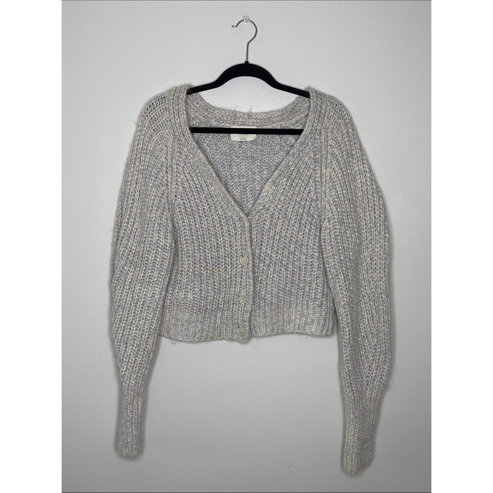 Wilfred Pastel Multicolor Knit V-Neck Button Cardigan Size Medium