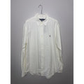 Ralph Lauren Ivory Oxford Button-Down Dress Shirt Size Large New!