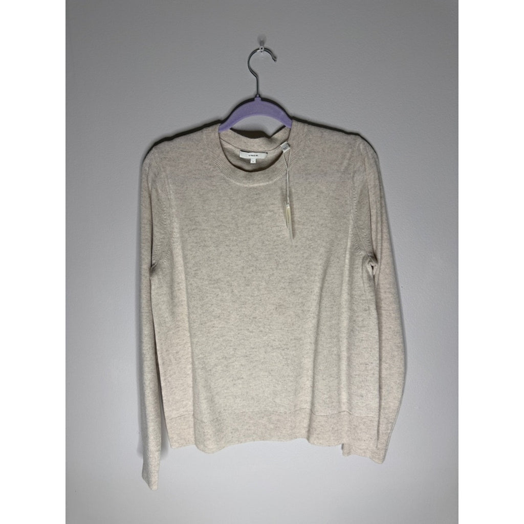 Vince Cream Crewneck Wool / Cashmere Blend Sweater Size Large NEW!