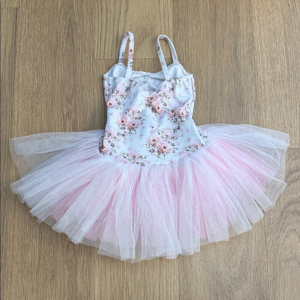 Danse De Paris Floral Pink Tutu Dress for Kids Size XS