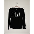 Victoria's Secret Black 'Love to Workout' Long-Sleeve Top Size Small
