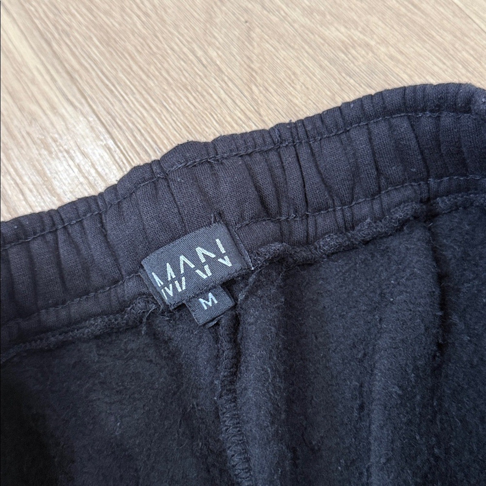 Boohoo Man Vented Hem Sweatpants with Colorful Lettering Size Medium