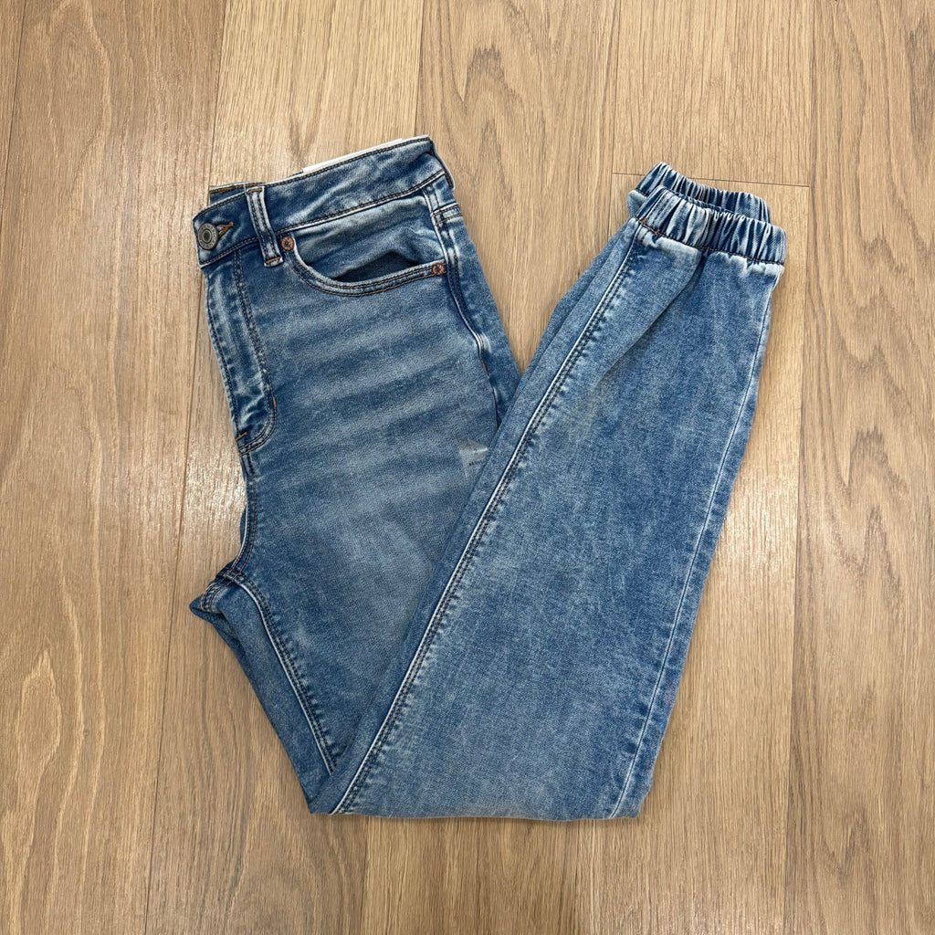 American Eagle Stretch Denim High-Rise Mom Joggers Size 2 NWT