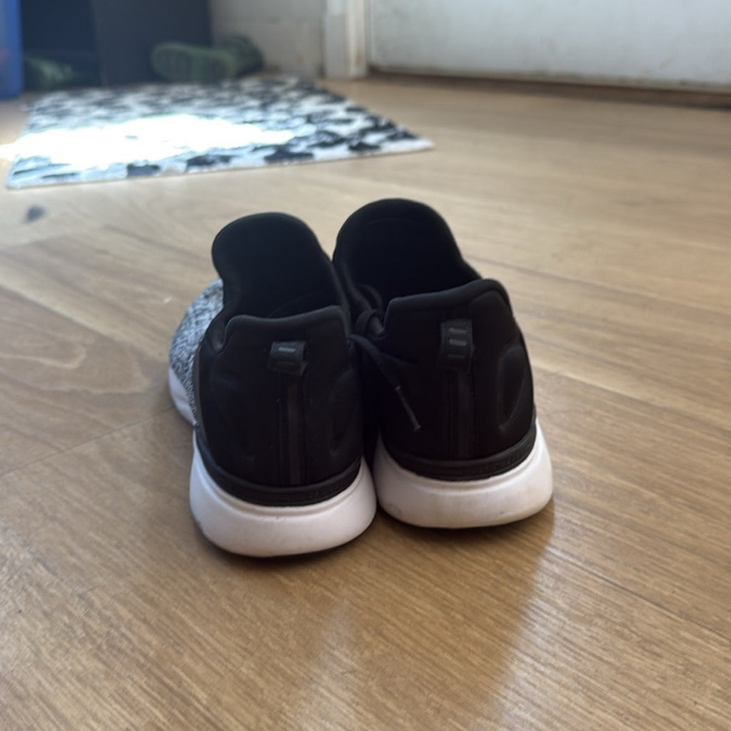 APL Black and Gray Sneakers with Modern Knit Design Size 10