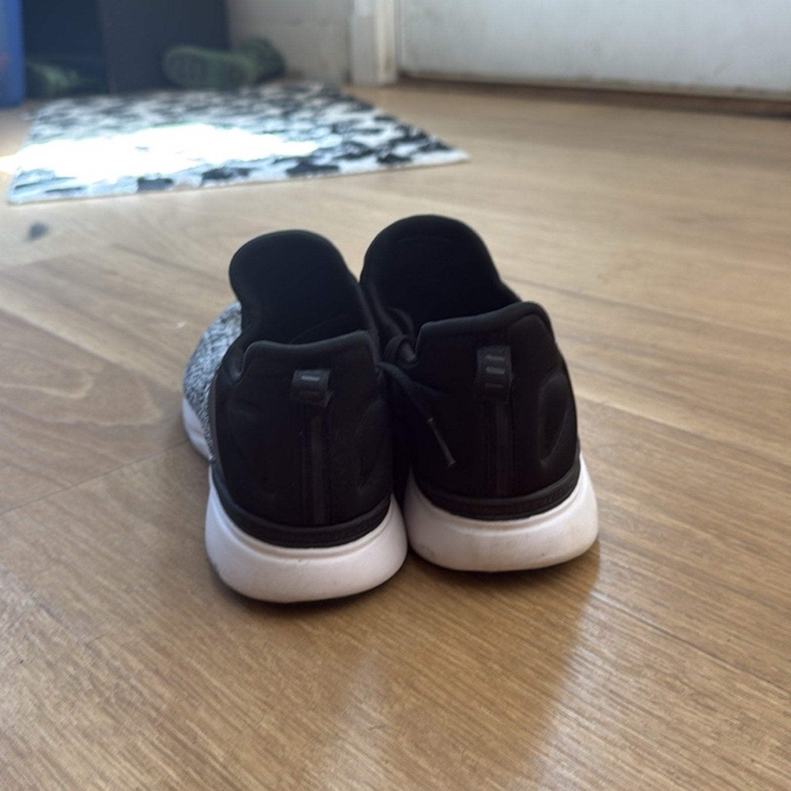 APL Black and Gray Sneakers with Modern Knit Design Size 10