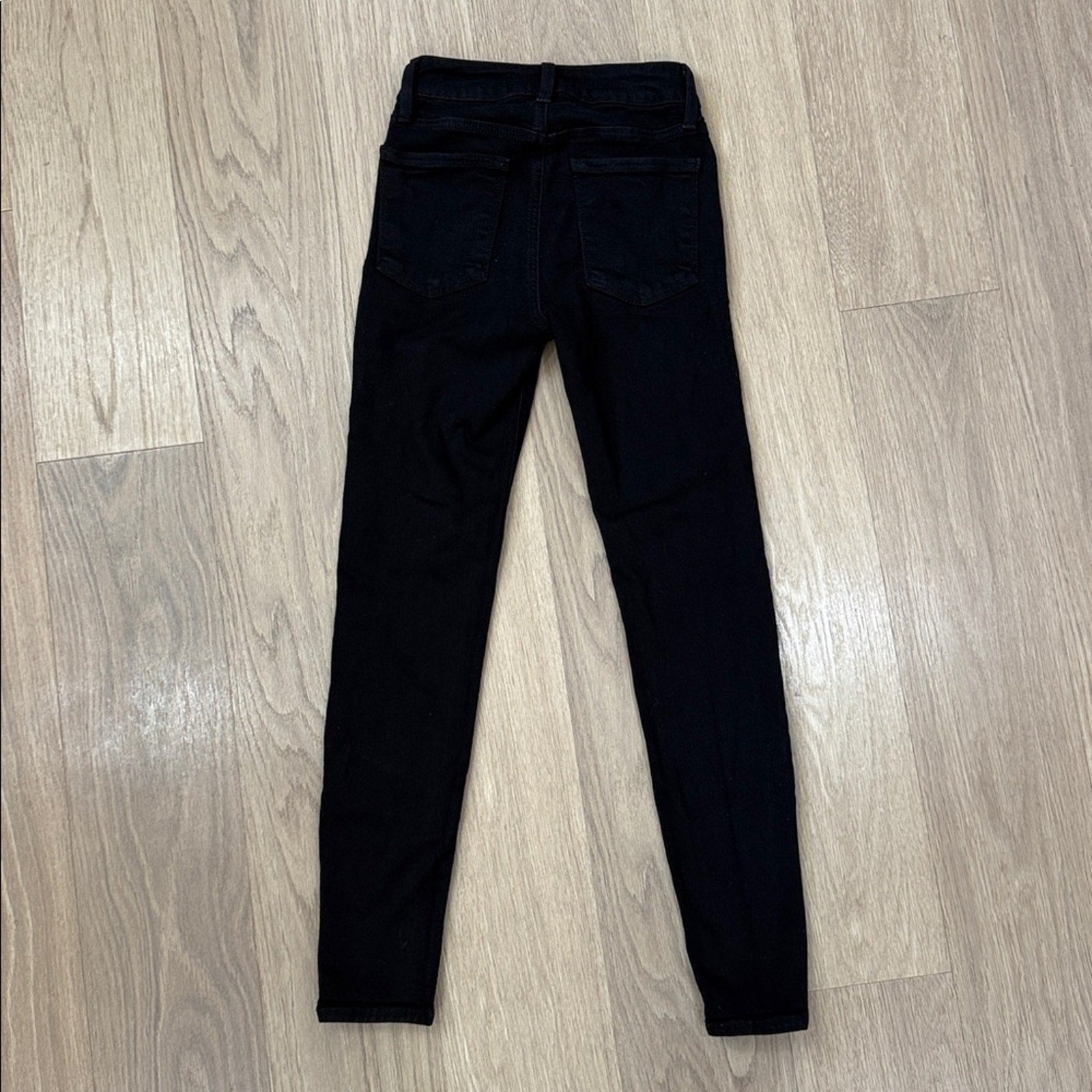 Just Black Denim Women's Skinny Jeans - Deep Black Size 24