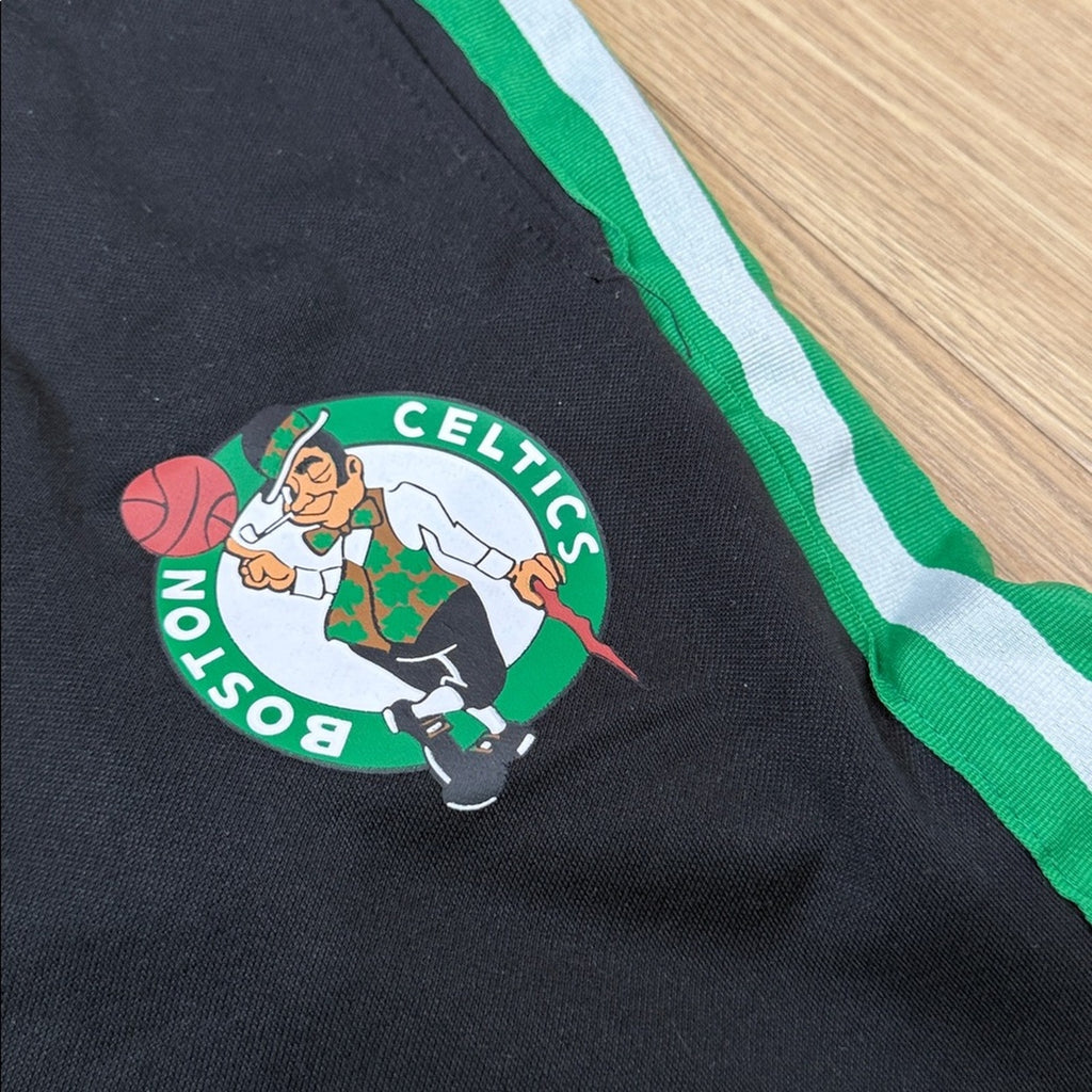 NBA Kids Black Joggers with Green and White Stripes Size XL 18/20