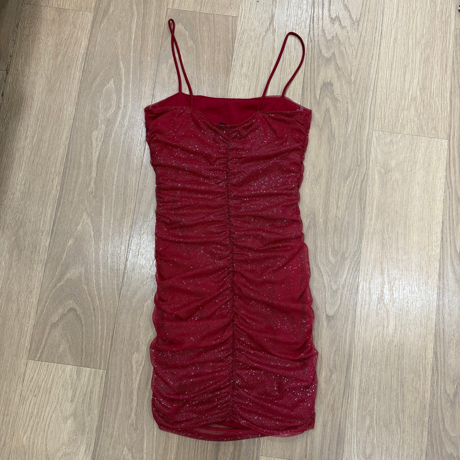 Windsor Shimmer And Glimmer Glitter Mesh Mini Dress Size Small